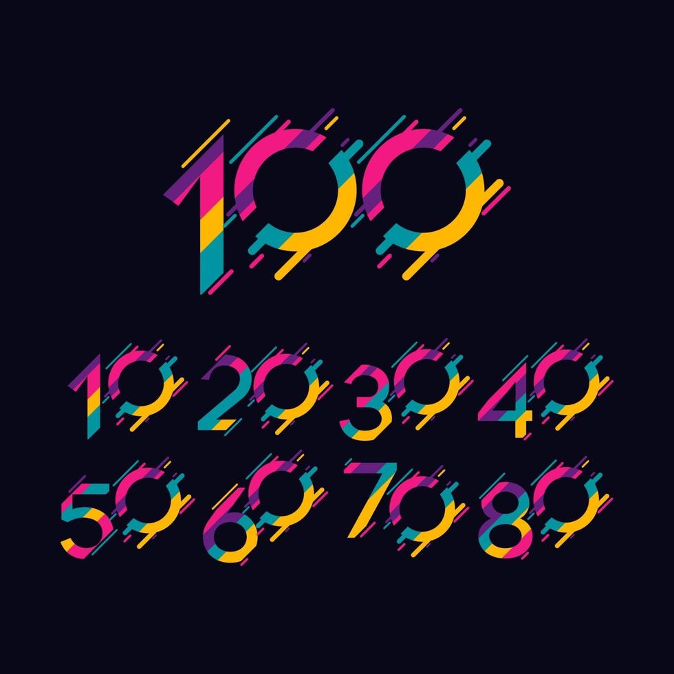 100 Years Anniversary Celebration Vector Template Design Illustration