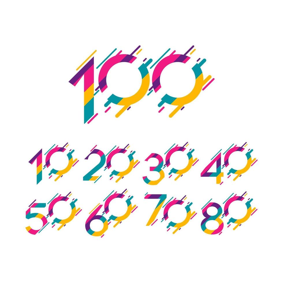 100 Years Anniversary Celebration Vector Template Design Illustration