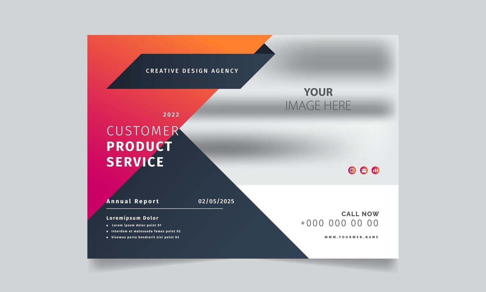 Business promotion web banner template vector