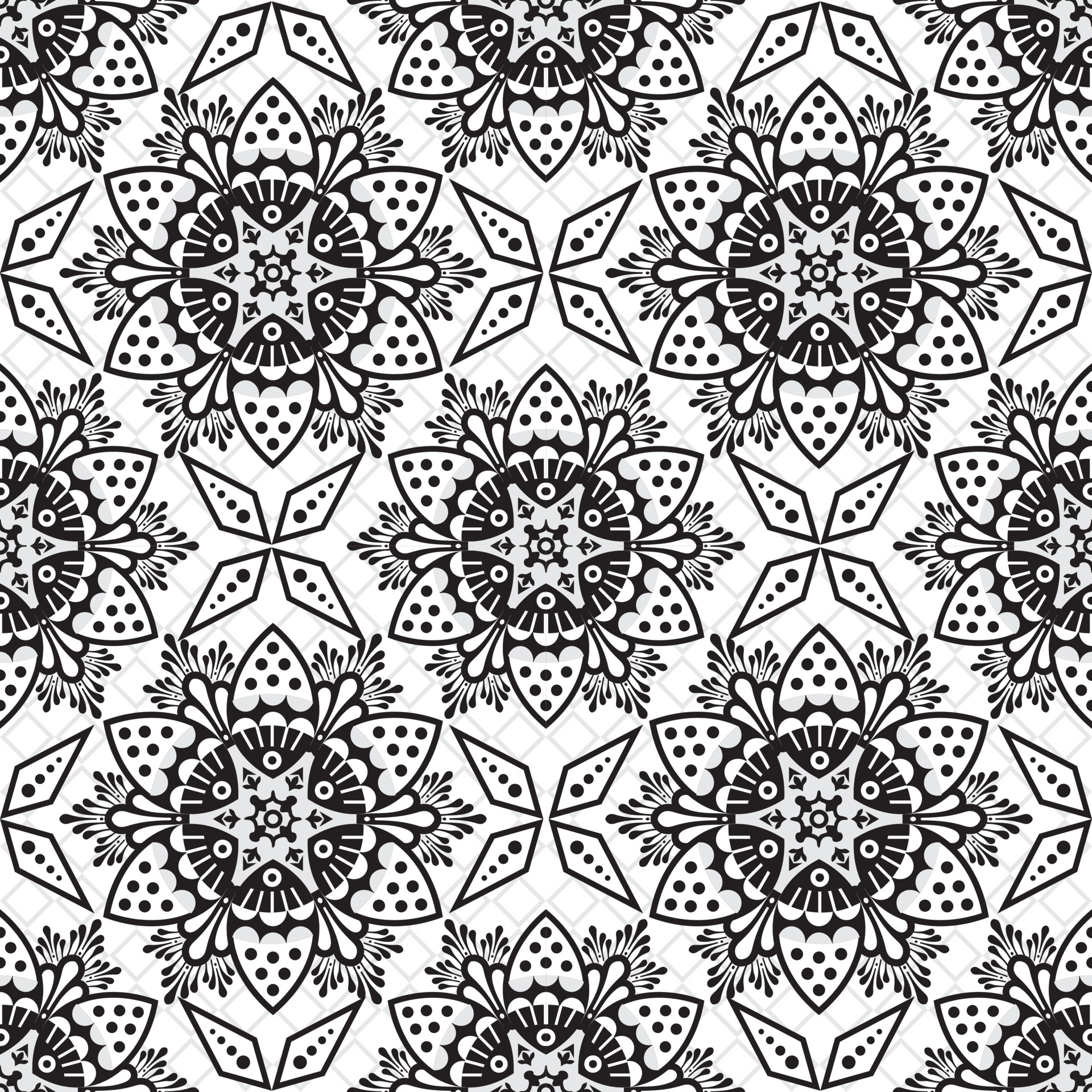 Flower Mandala. Vintage decorative elements. Oriental pattern, vector ...