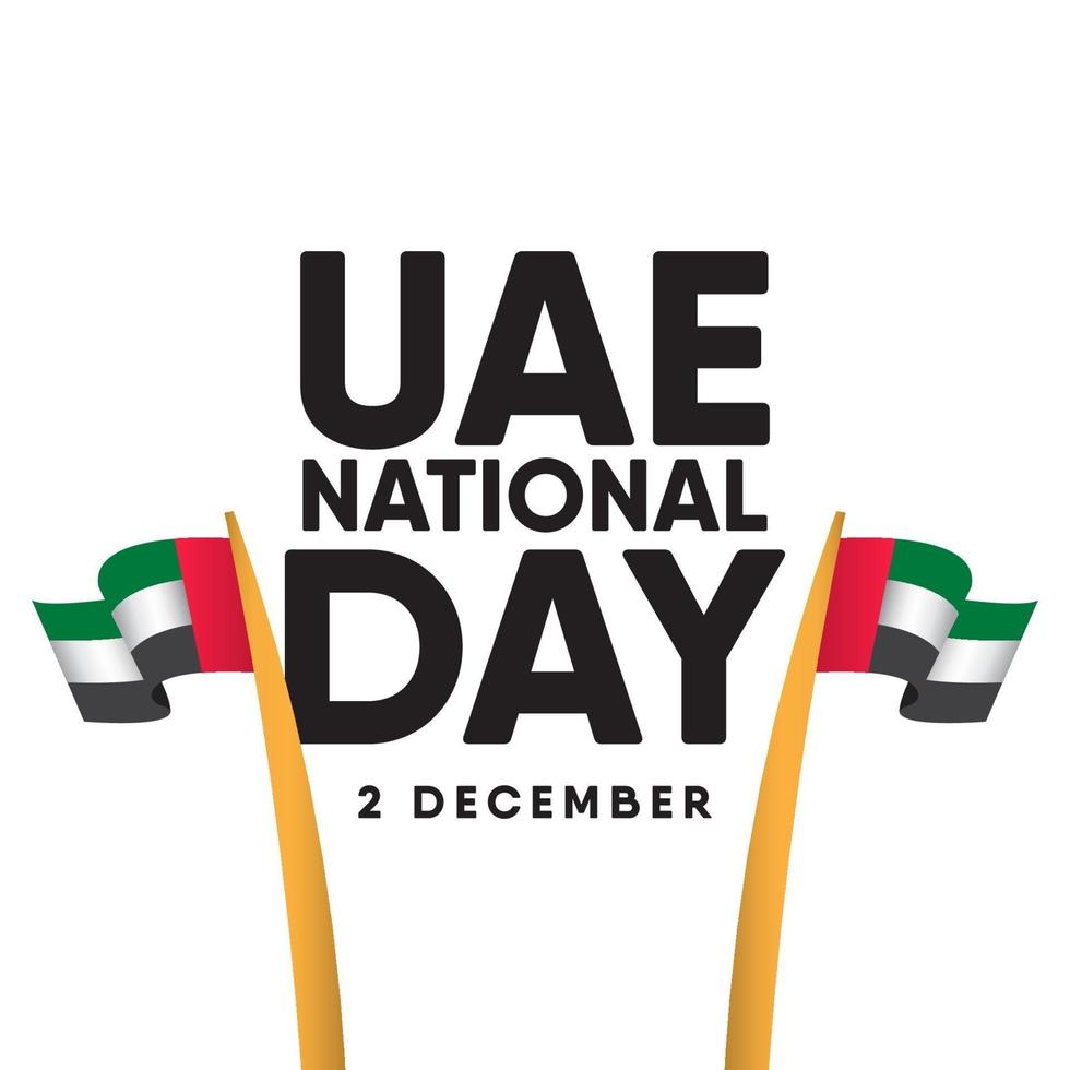 UAE National Day Celebration Vector Template Design Illustration