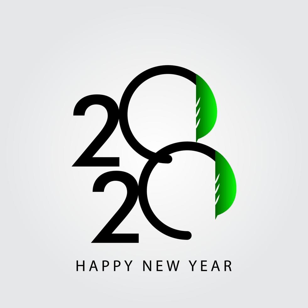 Happy New Year 2020 Celebration Vector Template Design Illustration