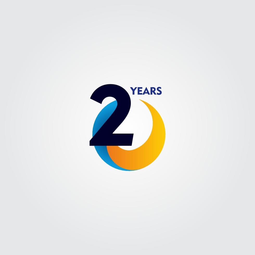 20 Years Anniversary Celebration Vector Template Design Illustration