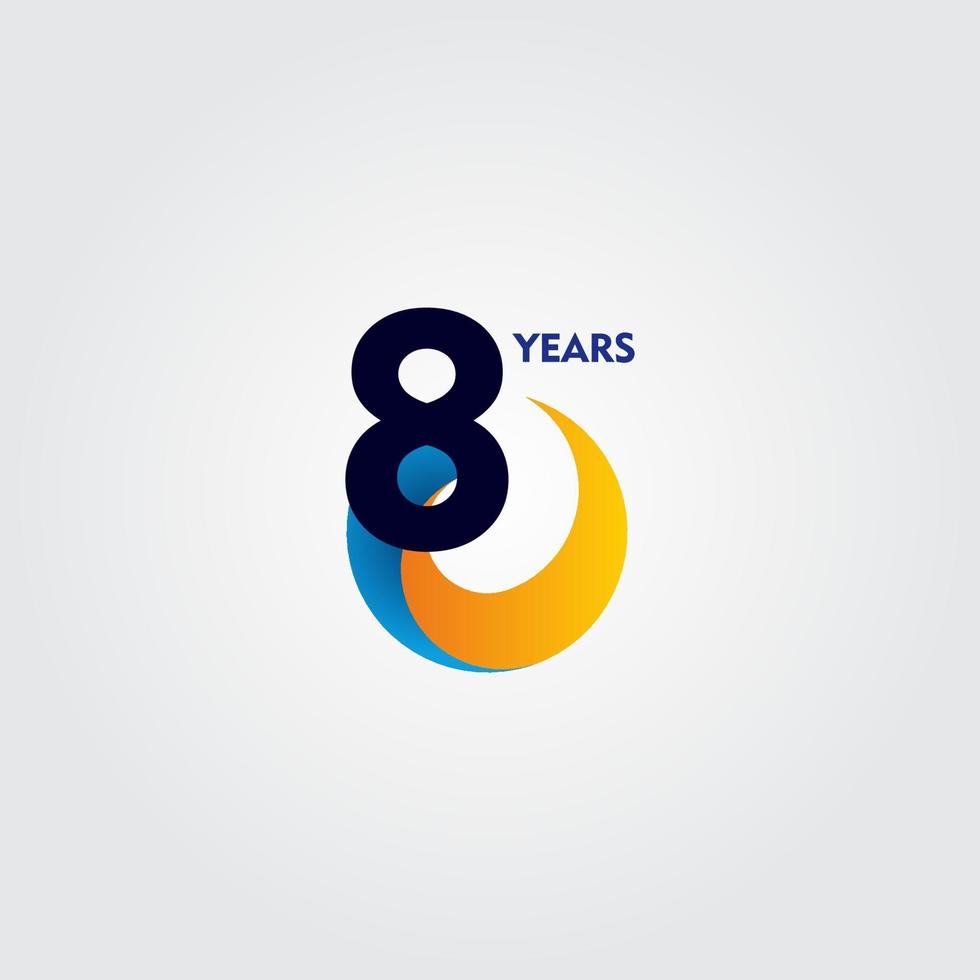 80 Years Anniversary Celebration Vector Template Design Illustration