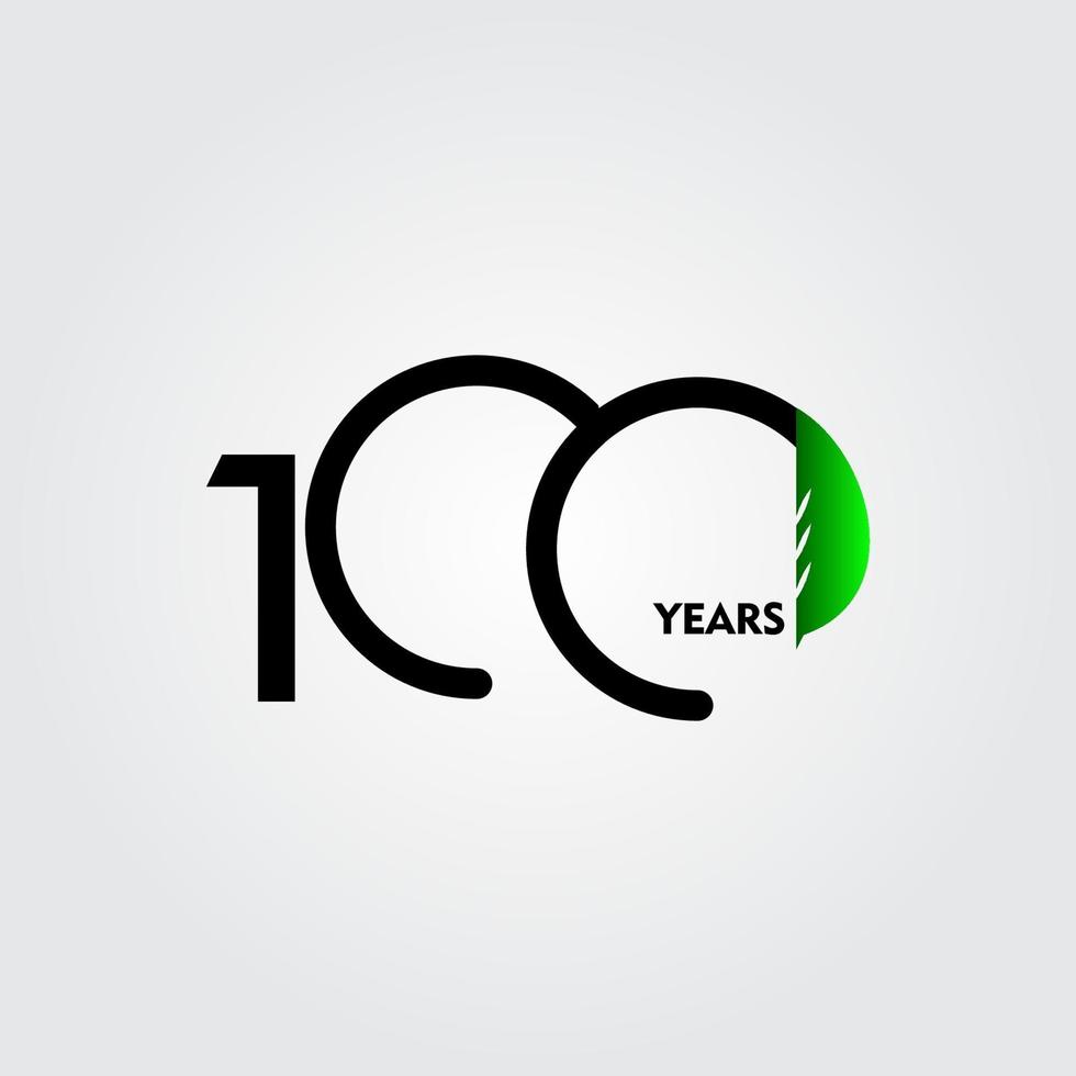 100 Years Anniversary Celebration Vector Template Design Illustration