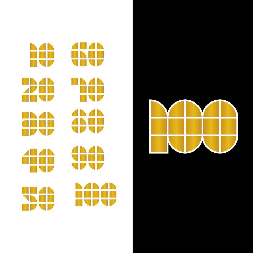 100 Years Anniversary Celebration Vector Template Design Illustration
