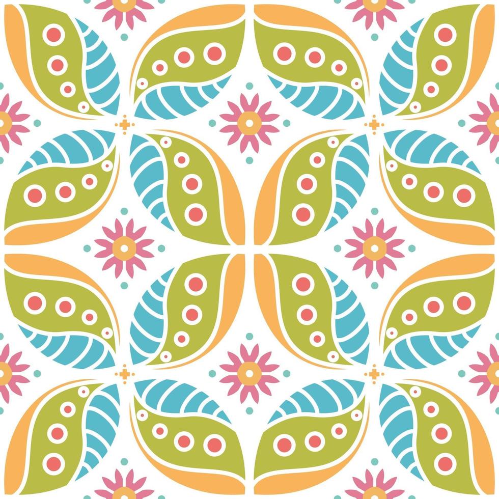 Flower Mandala. Vintage decorative elements. Oriental pattern, vector illustration.-1