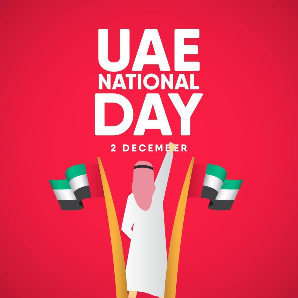 UAE National Day Celebration Vector Template Design Illustration