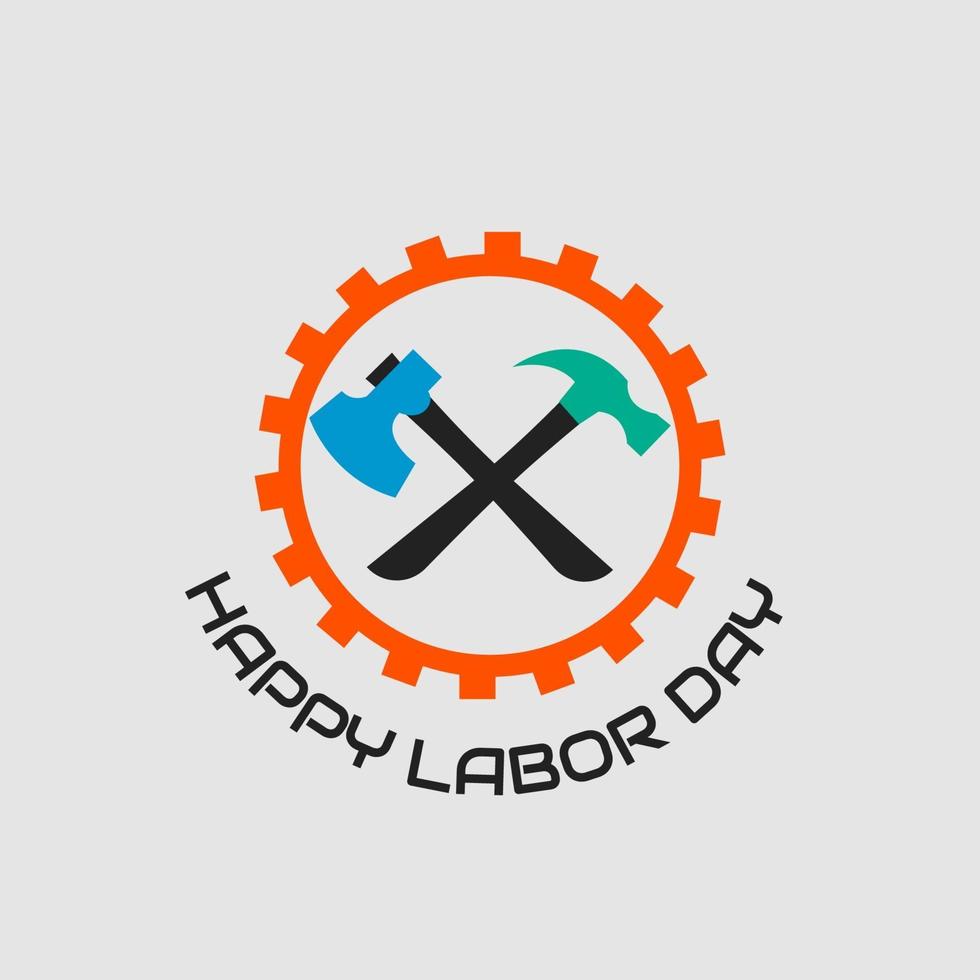 happy labour day sign. international worker's day vector