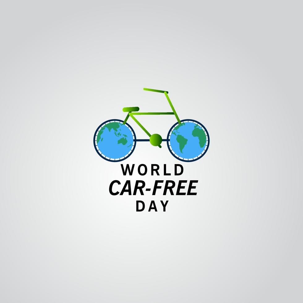 ilustración de diseño de plantilla de vector de día libre de coche mundial