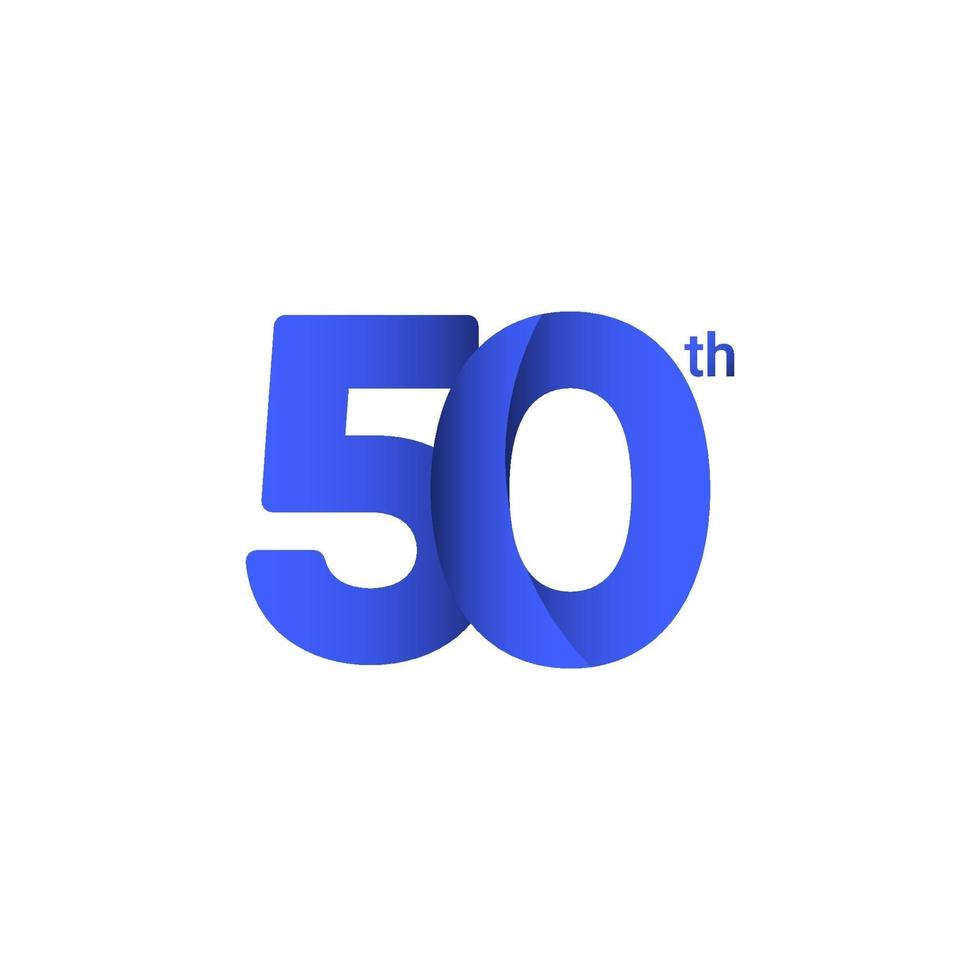 50 th Anniversary Vector Template Design Illustration