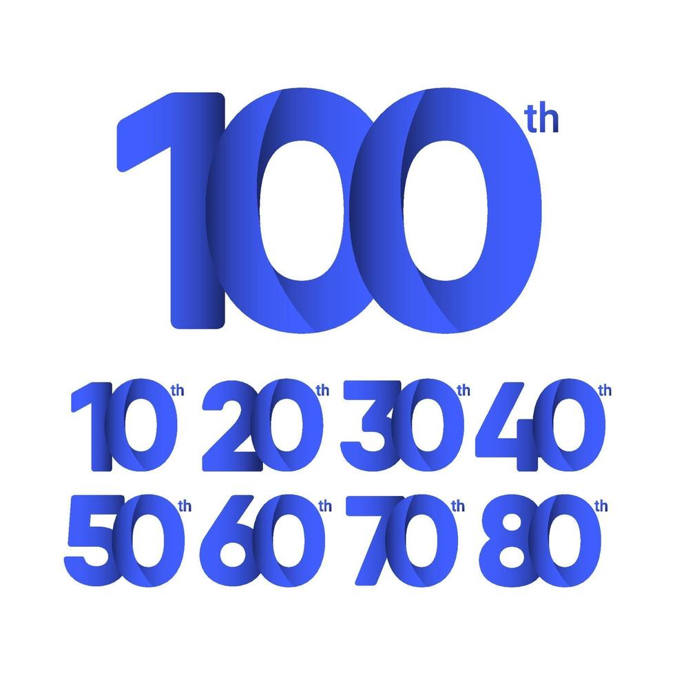 100 th Anniversary Vector Template Design Illustration