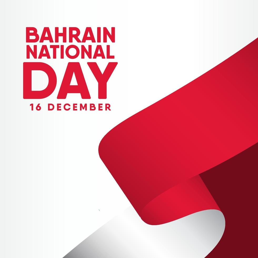 Bahrain National Day Vector Template Design Illustration