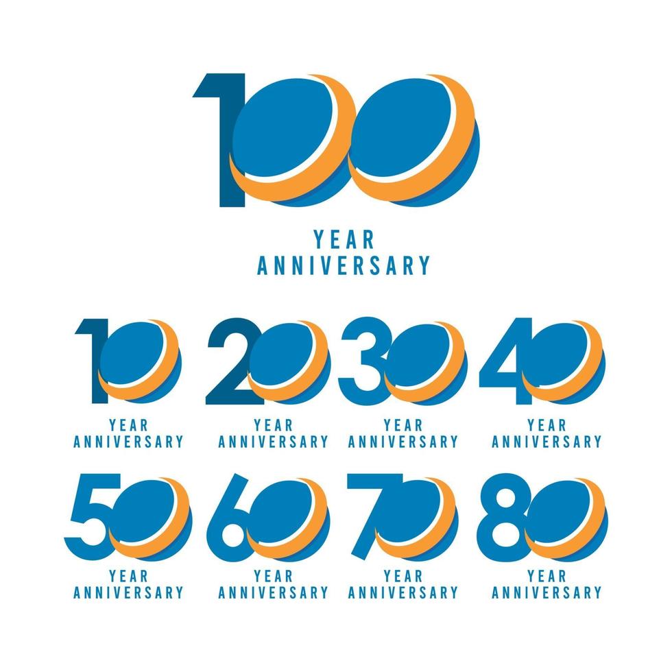 100 Years Anniversary Global Vector Template Design Illustration