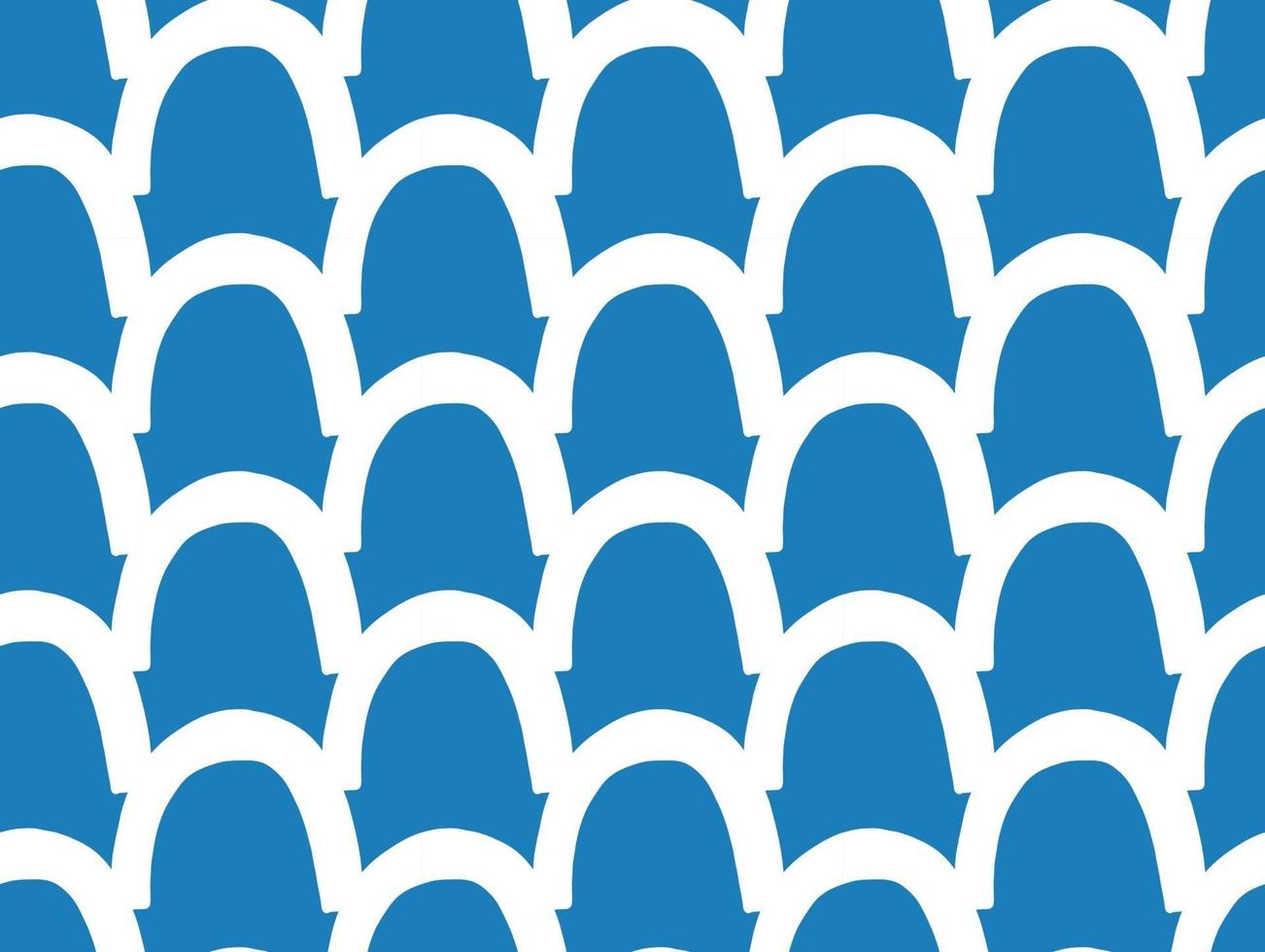 Hand drawn, blue, white colors seamless pattern vector