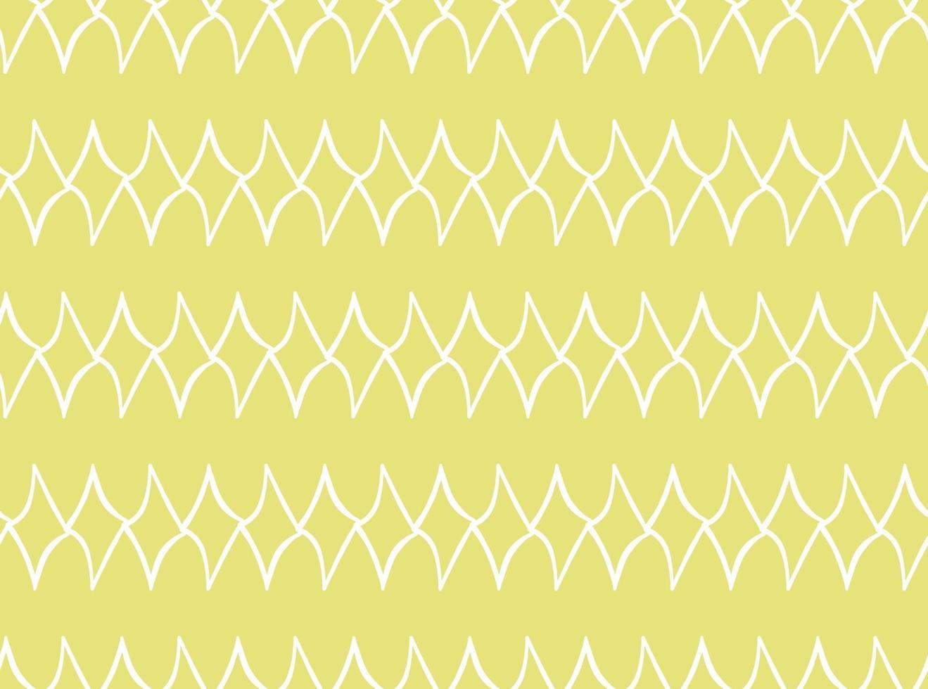 Hand drawn, yellow, white color seamless pattern vector