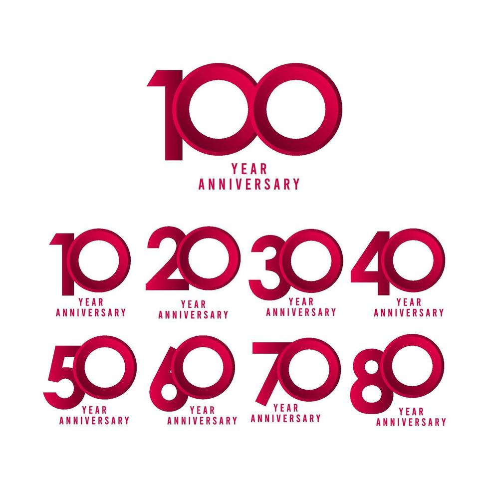 100 Years Anniversary Vector Template Design Illustration