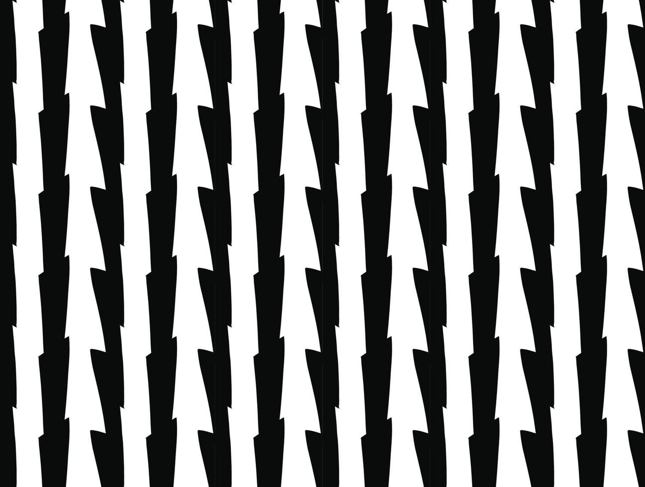 Hand drawn, black, white color seamless pattern vector