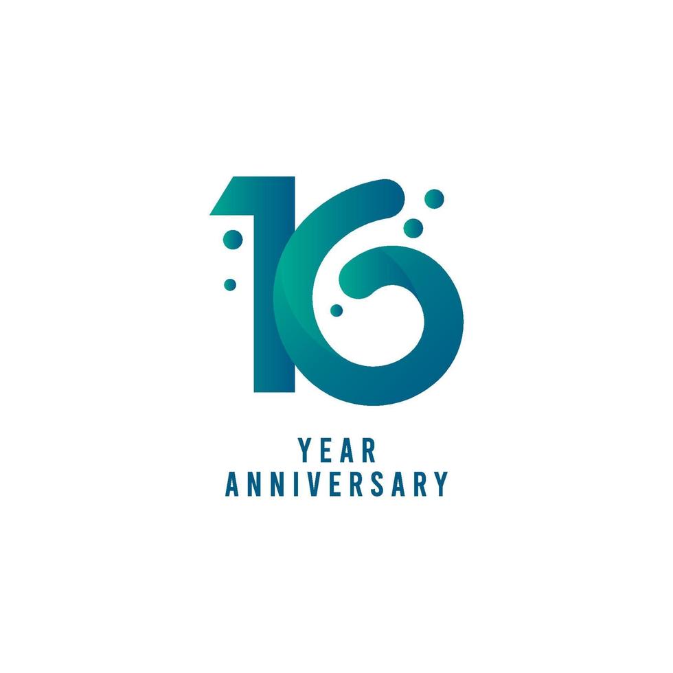 10 Years Anniversary Vector Template Design Illustration