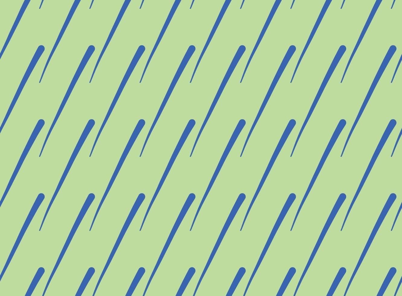 Hand drawn, green, blue color lines seamless pattern vector
