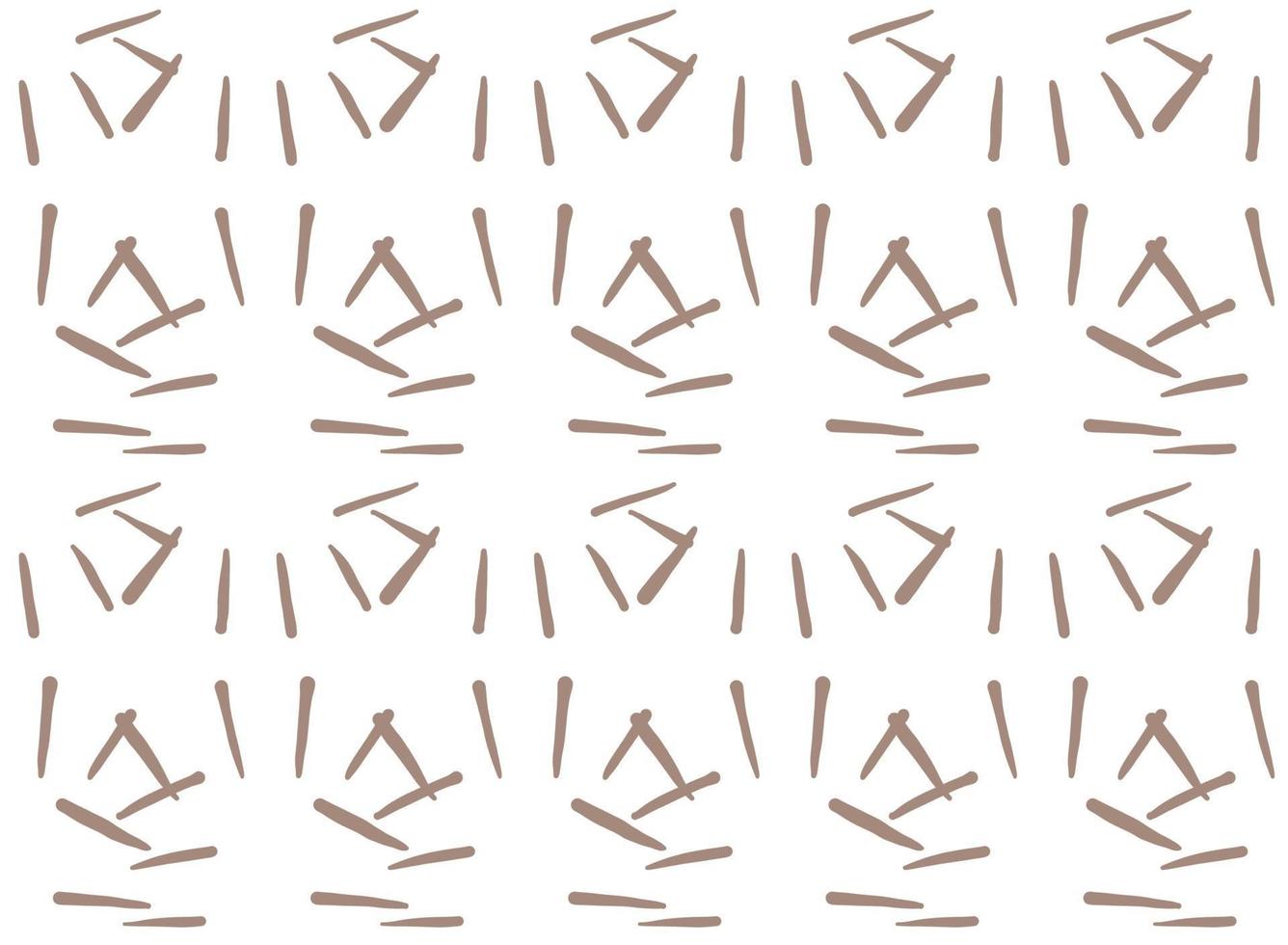 Vector texture background, seamless pattern. Hand drawn, brown, white colors.