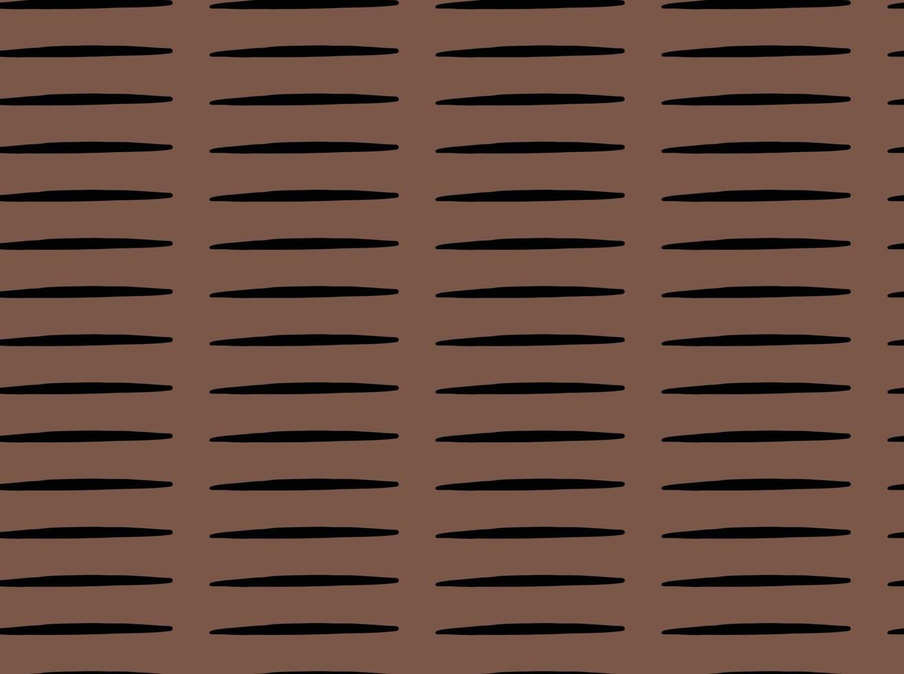 Hand drawn, brown, black lines seamless pattern vector