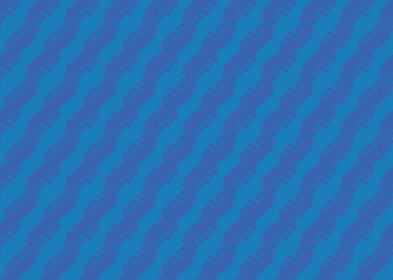 Hand drawn, blue color lines seamless pattern vector