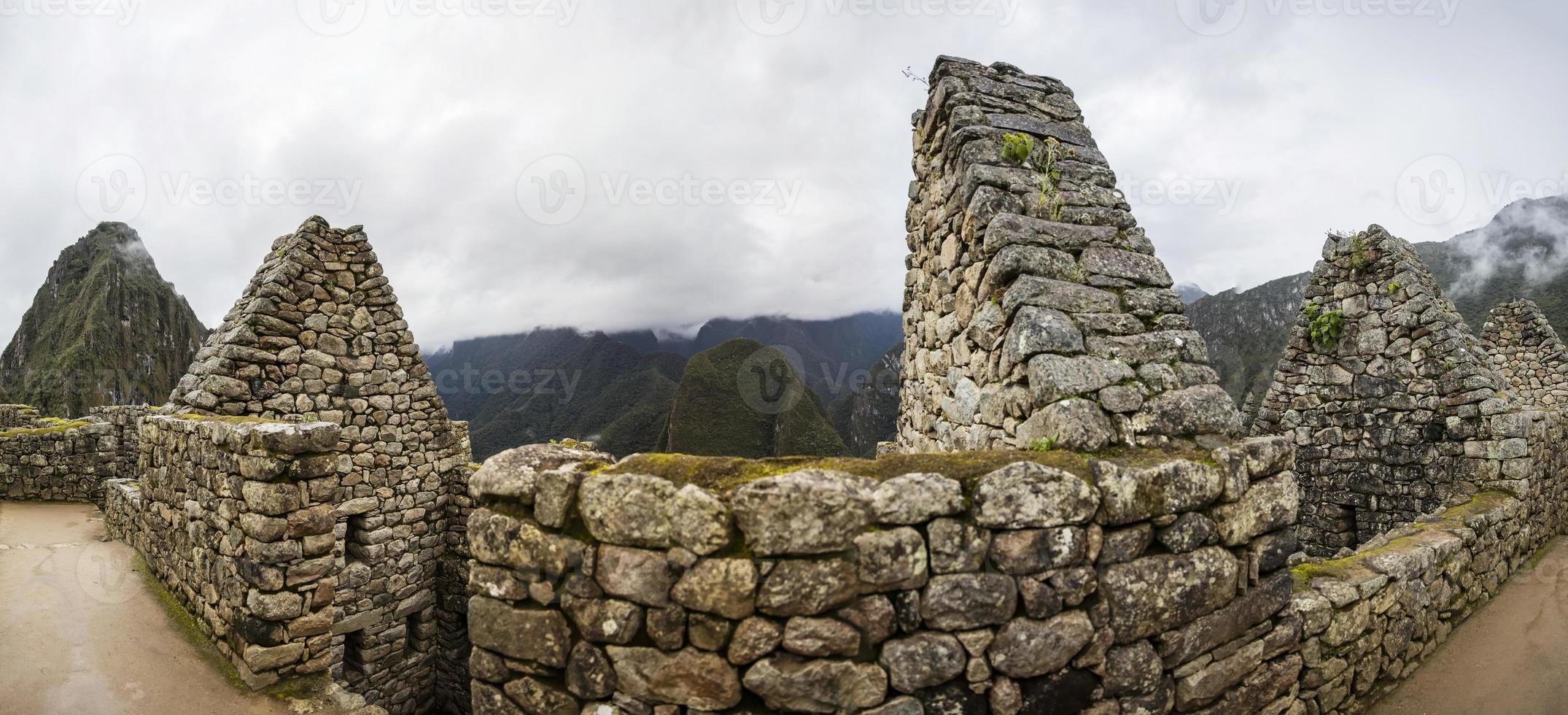 Machu Picchu ruins in Peru photo