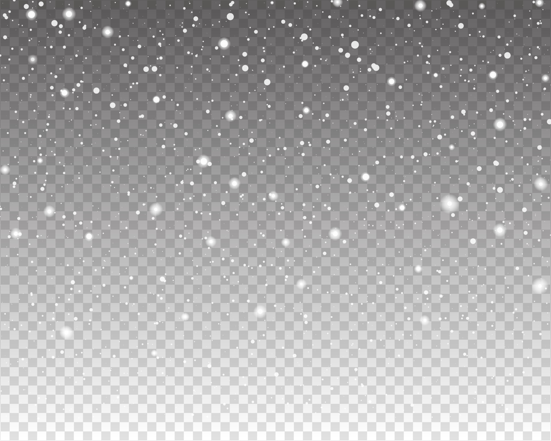 Realistic falling snow. Snow overlay effect. Falling snow isolated