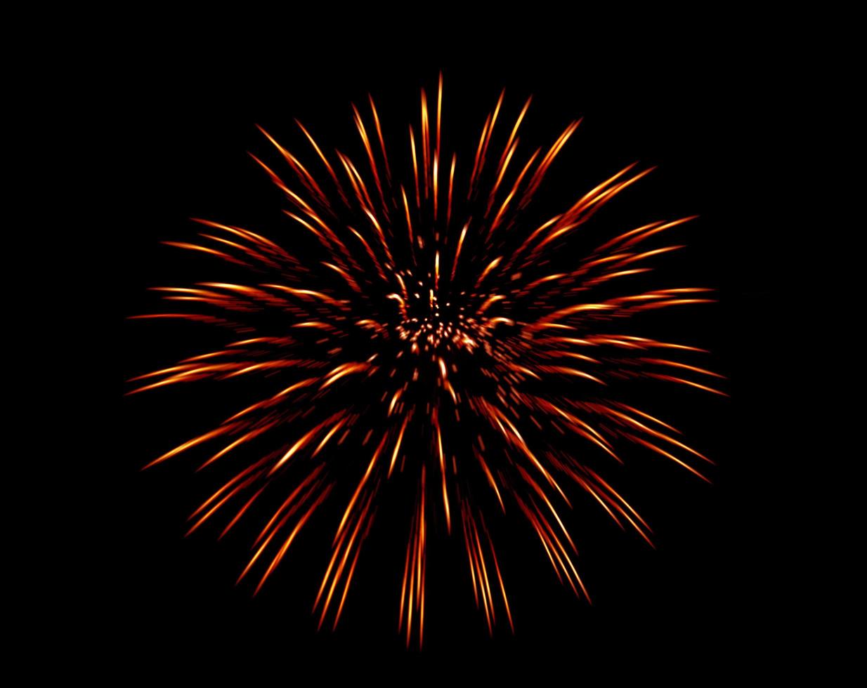 Fireworks on a black background photo