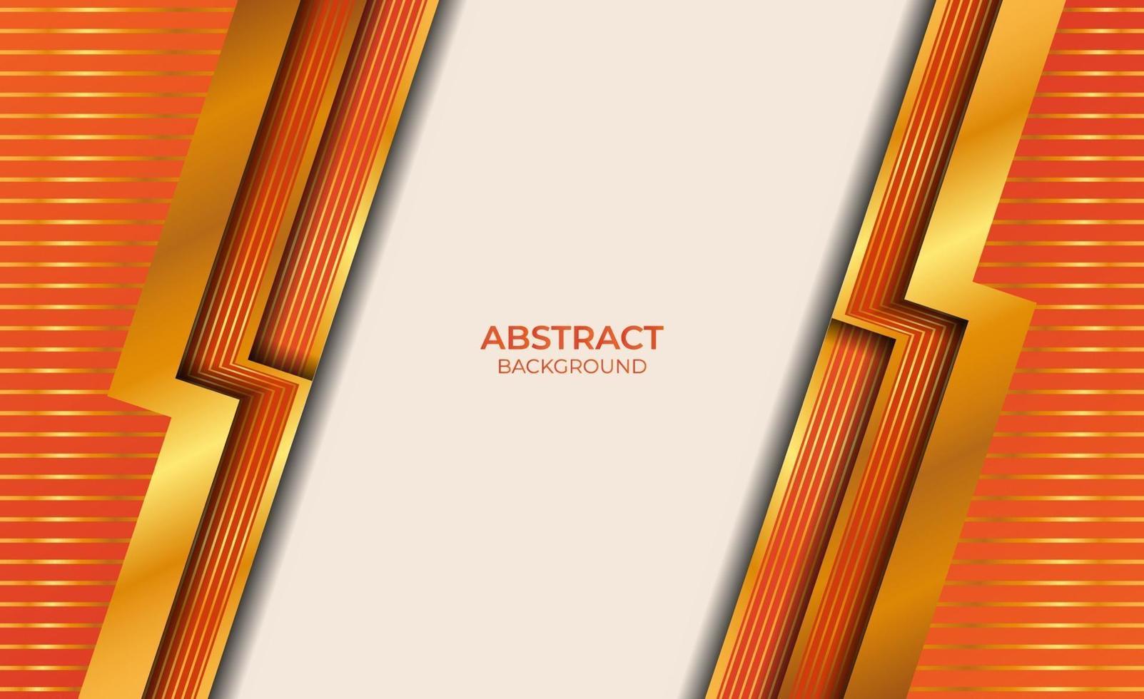 fondo abstracto estilo dorado y naranja vector