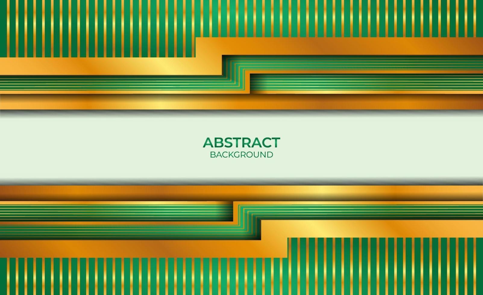 diseño abstracto dorado y verde vector