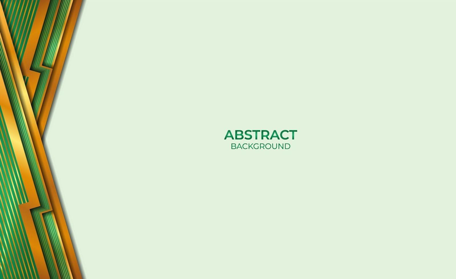 fondo dorado y verde abstracto vector