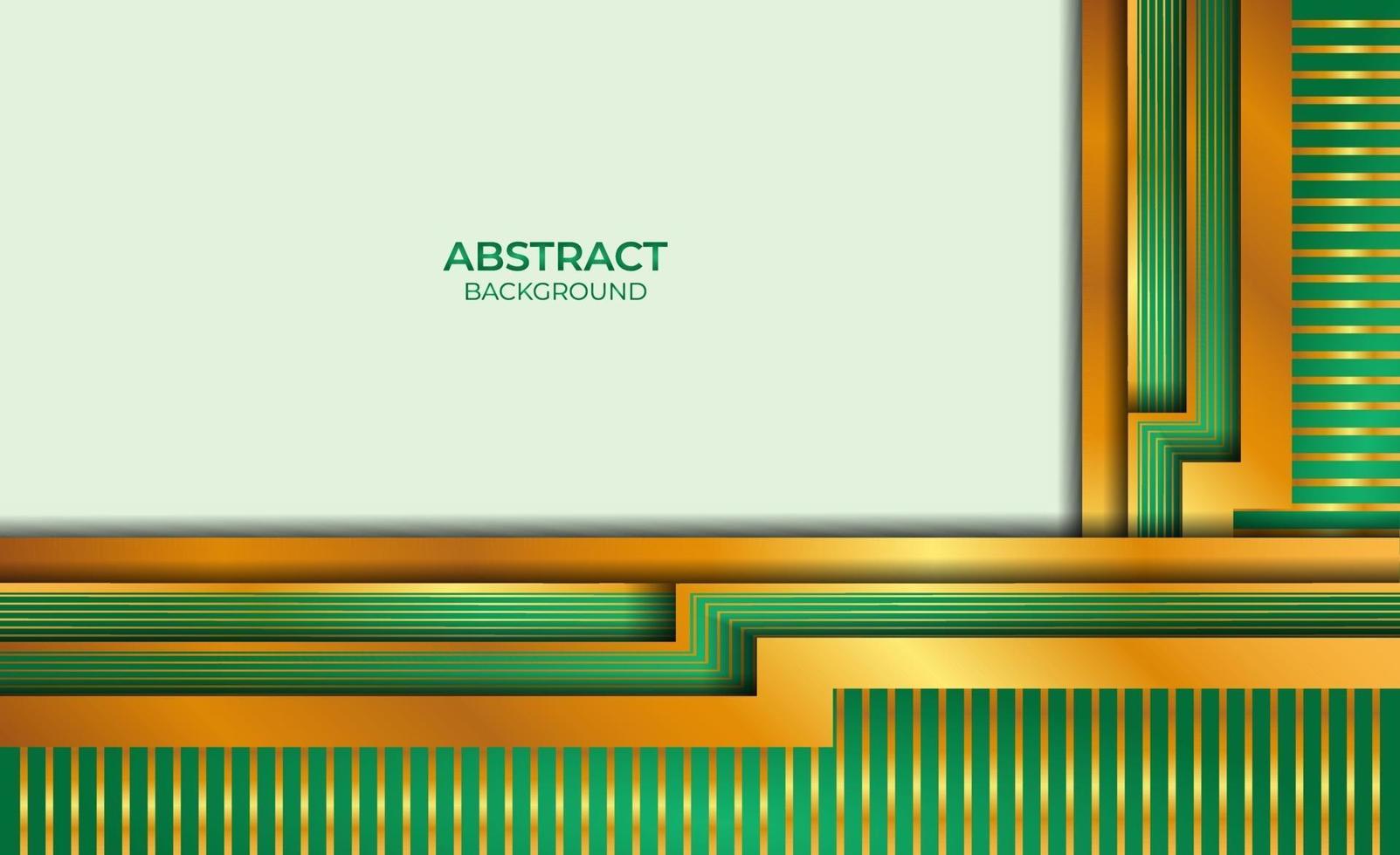 Design Abstract Gold And Green vector