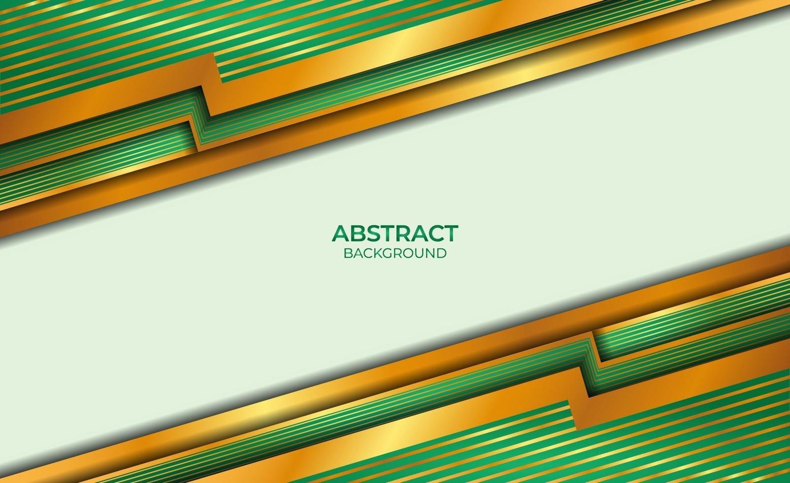 fondo estilo abstracto dorado y verde vector