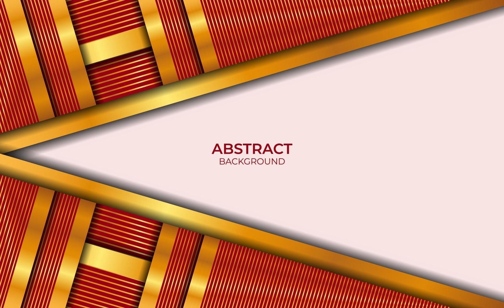 Luxury Abstract Red And Gold Design vector