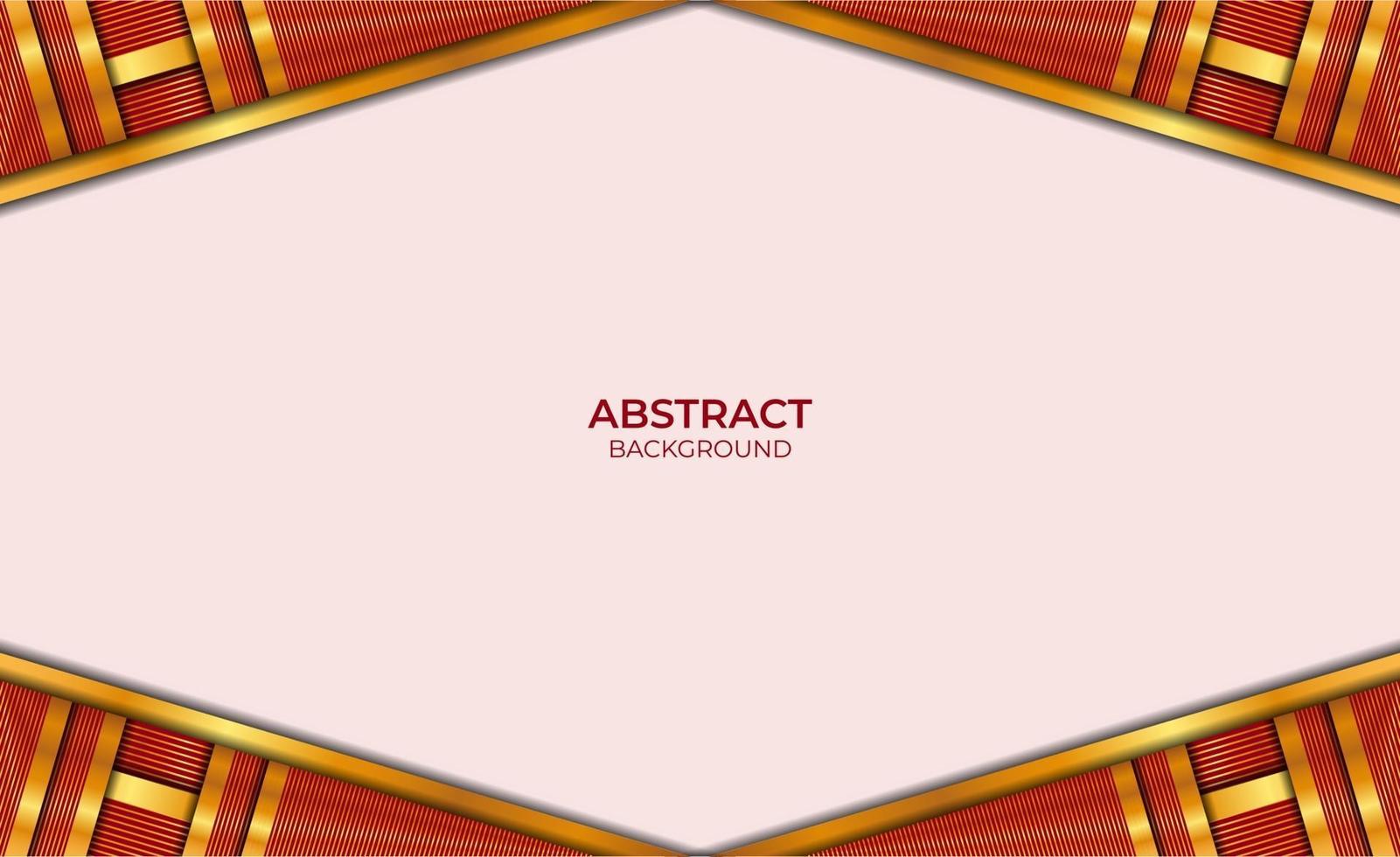 Design Luxury Abstract Red And Gold vector