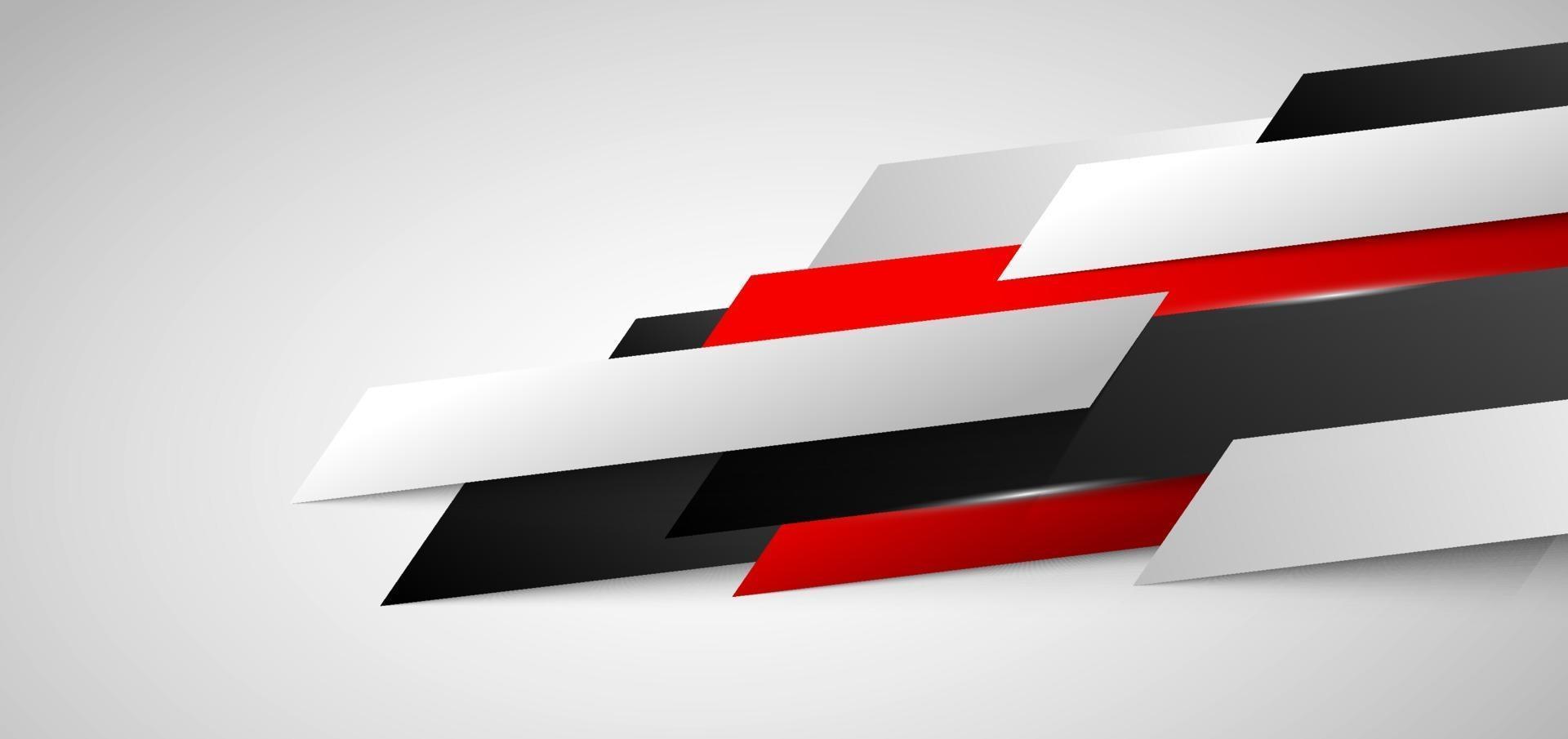 Abstract corporate banner web design red and white geometric diagonal