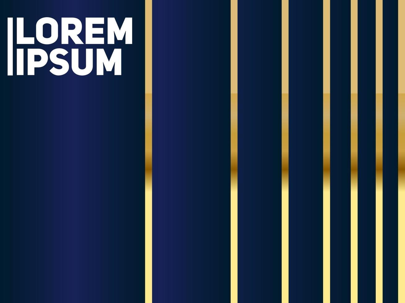 Abstract polygonal pattern luxury dark blue with gold vector