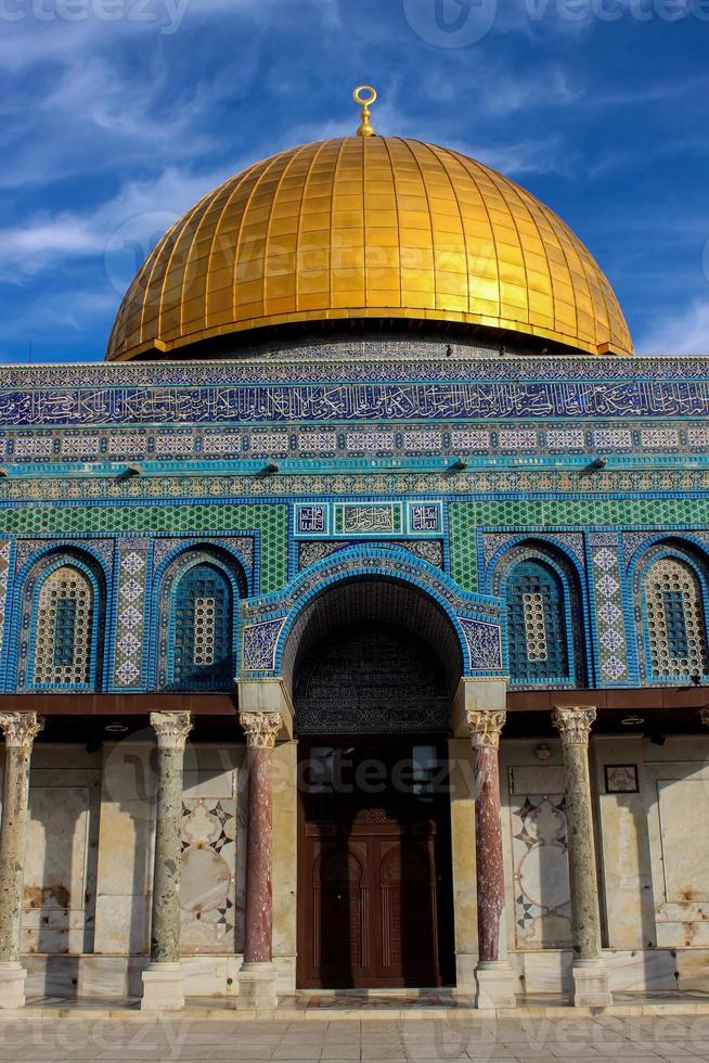 cúpula de la roca en jerusalén foto