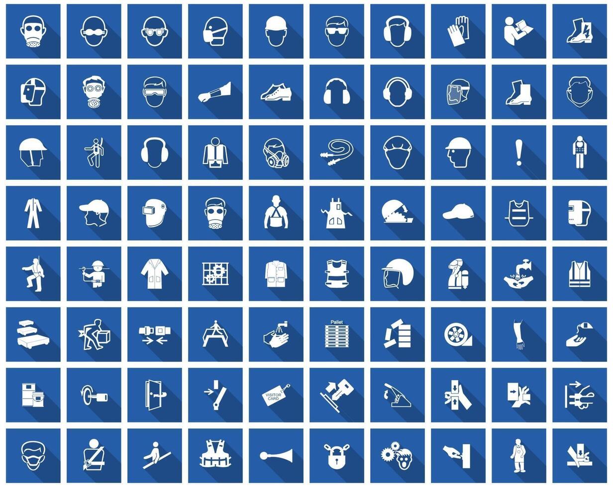 Required Personal Protective Equipment Symbol,Safety Icon vector