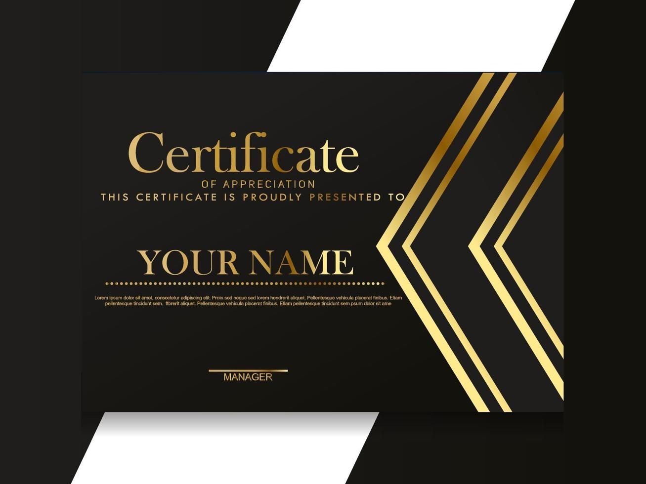 Certificate of Appreciation template.Trendy geometric design. vector