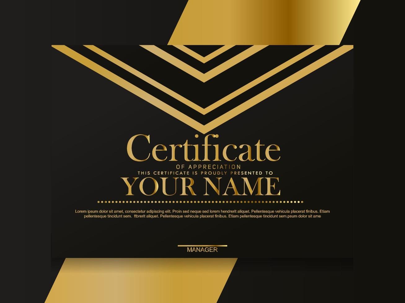 Certificate of Appreciation template.Trendy geometric design. vector