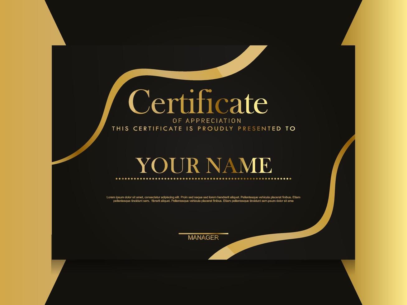 Certificate of Appreciation template.Trendy geometric design. vector