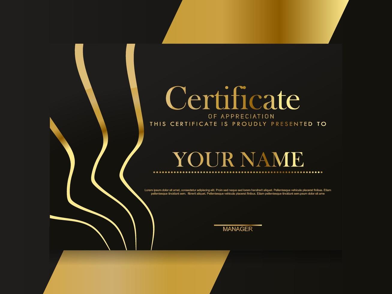 Certificate of Appreciation template.Trendy geometric design. vector