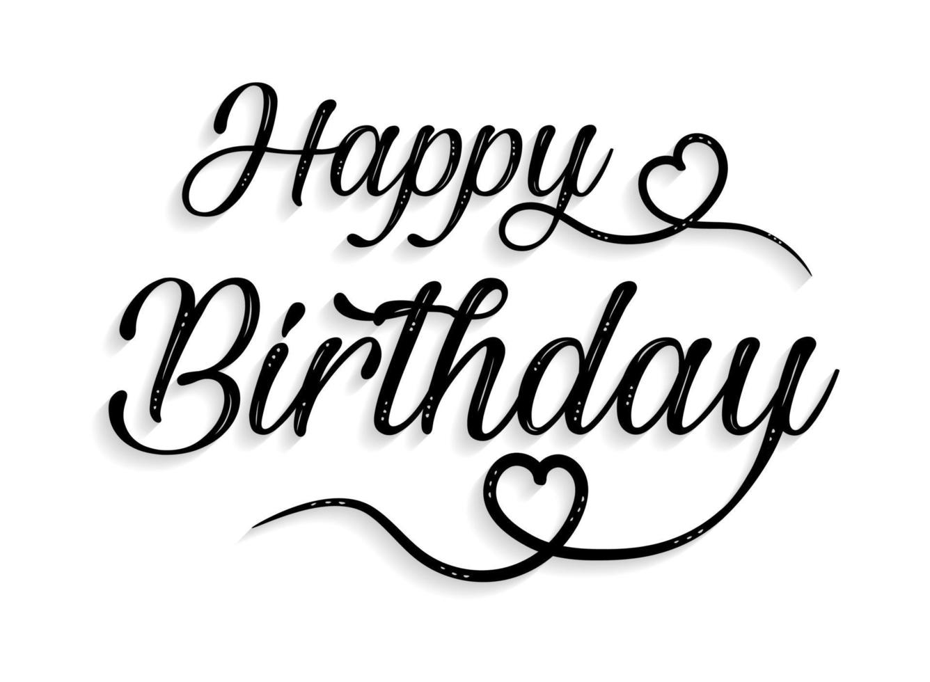 Happy Birthday Lettering 2125356 Vector Art at Vecteezy