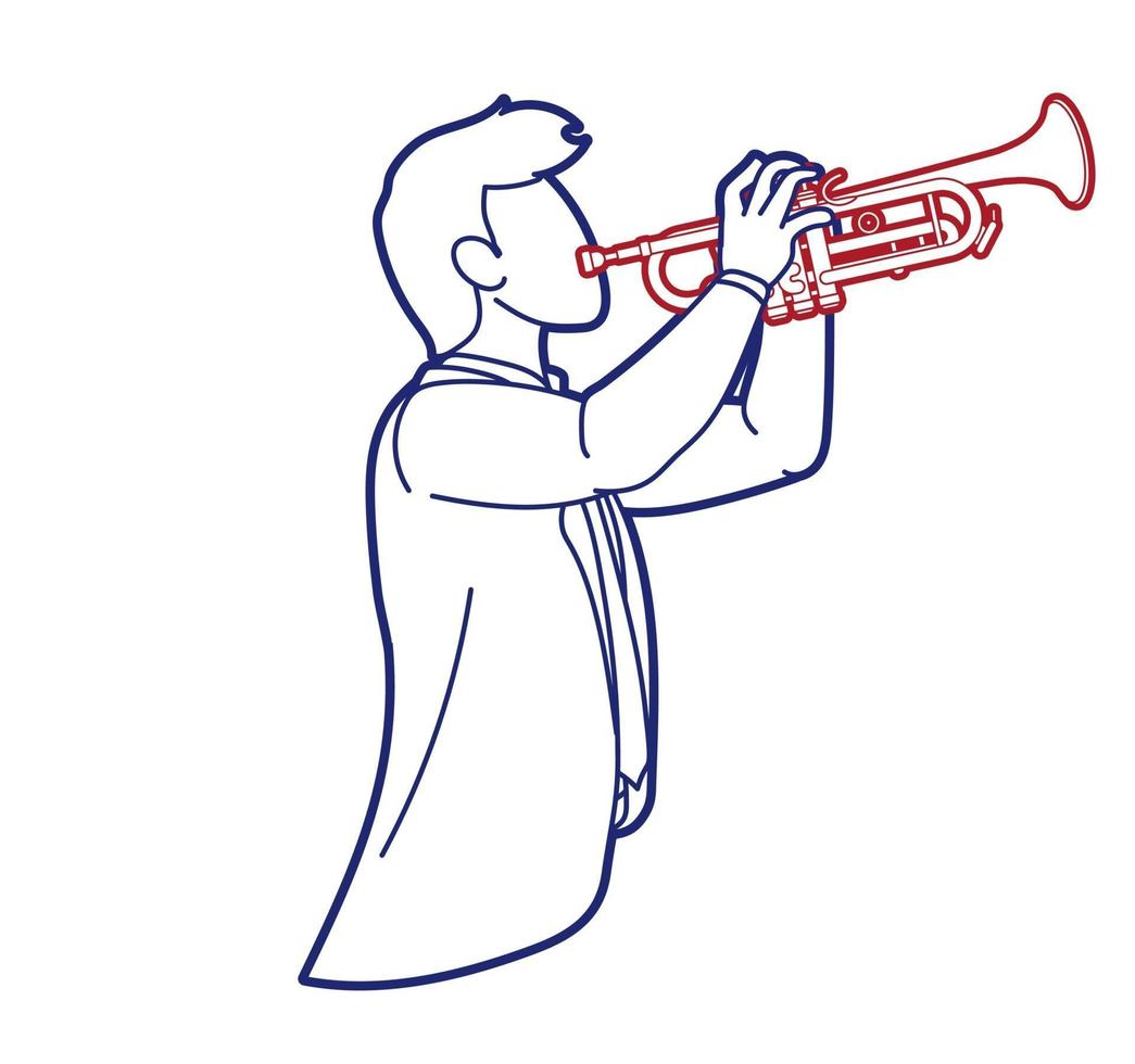 Trumpet Musician Orchestra Instrument Graphic Vector