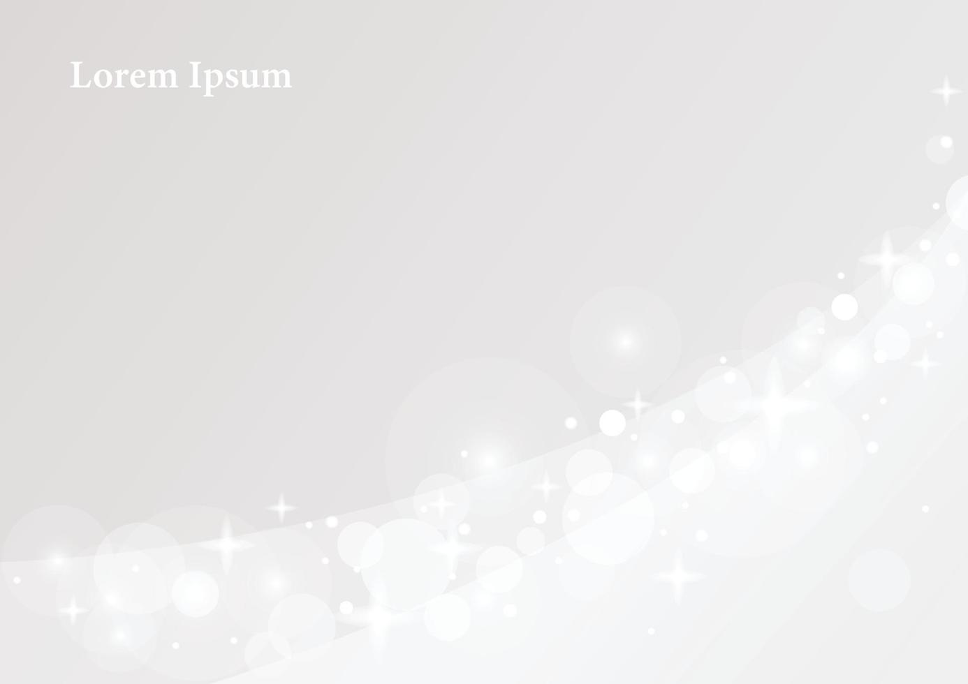 Sparkling lights on a gray background. Simple pattern design template. vector