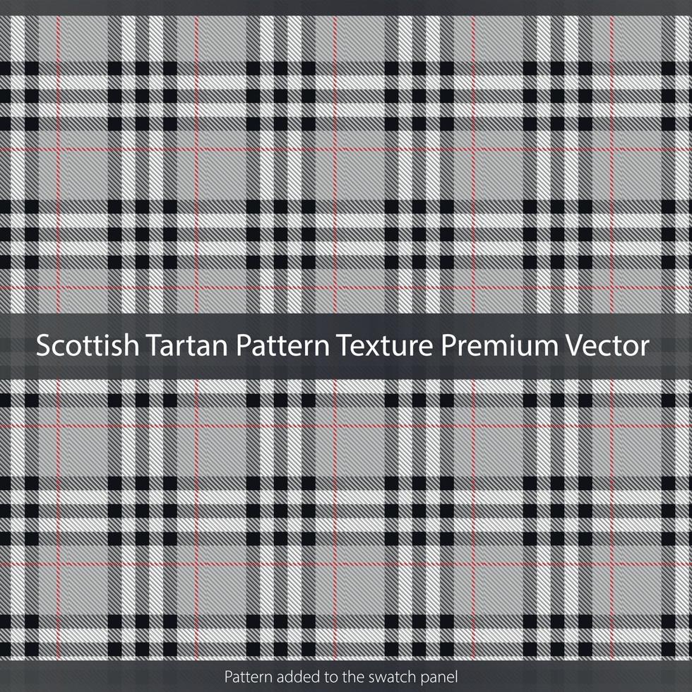 Scottish Tartan Pattern Texture Premium Vector