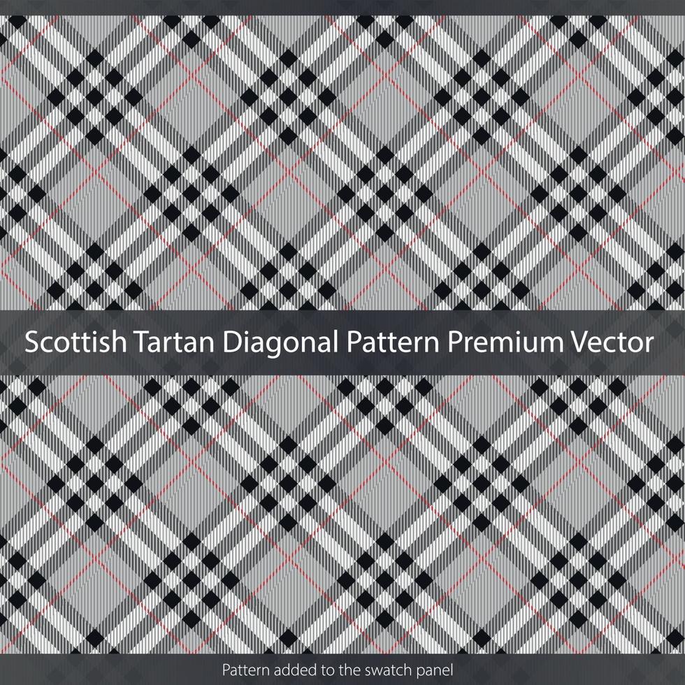 Scottish Tartan Pattern Texture Premium Vector